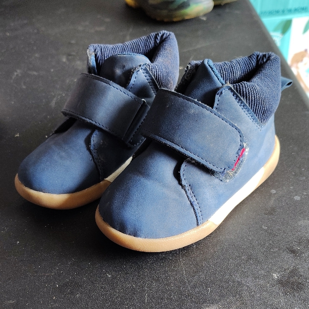 Wonder Nation Blue Kids Sneakers with Velcro
